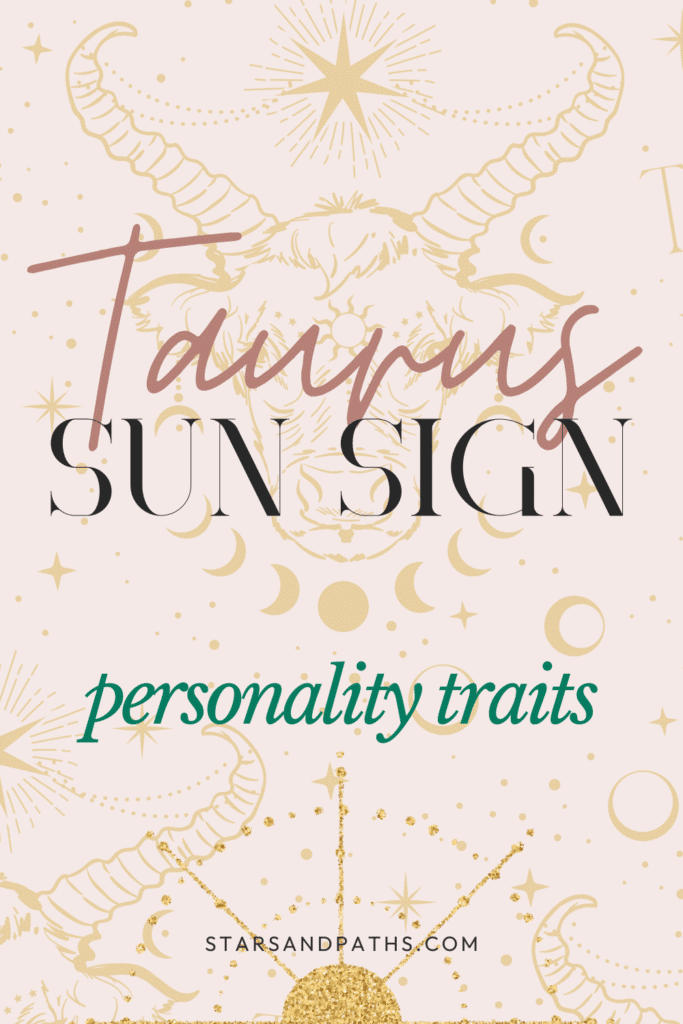 a pinterest pin for the sign of Taurus