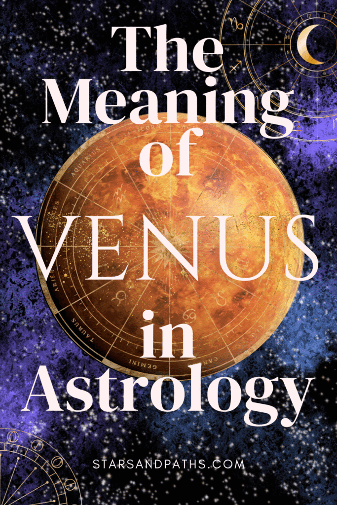 planet Venus surrounded by stars in space