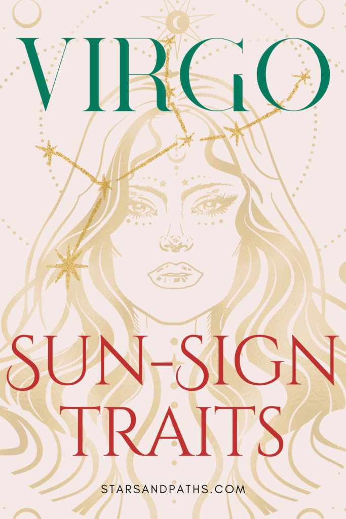 a graphic for the star sign of Virgo
