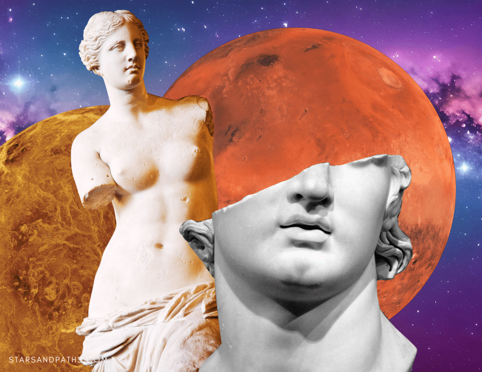 Venus-Mars Synastry: Conjunct, Square, Trine, Sextile